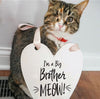 I'm a Big Sister or Big Brother Meow or Hooray Announcement Newborn Pregnancy Announcement Sign