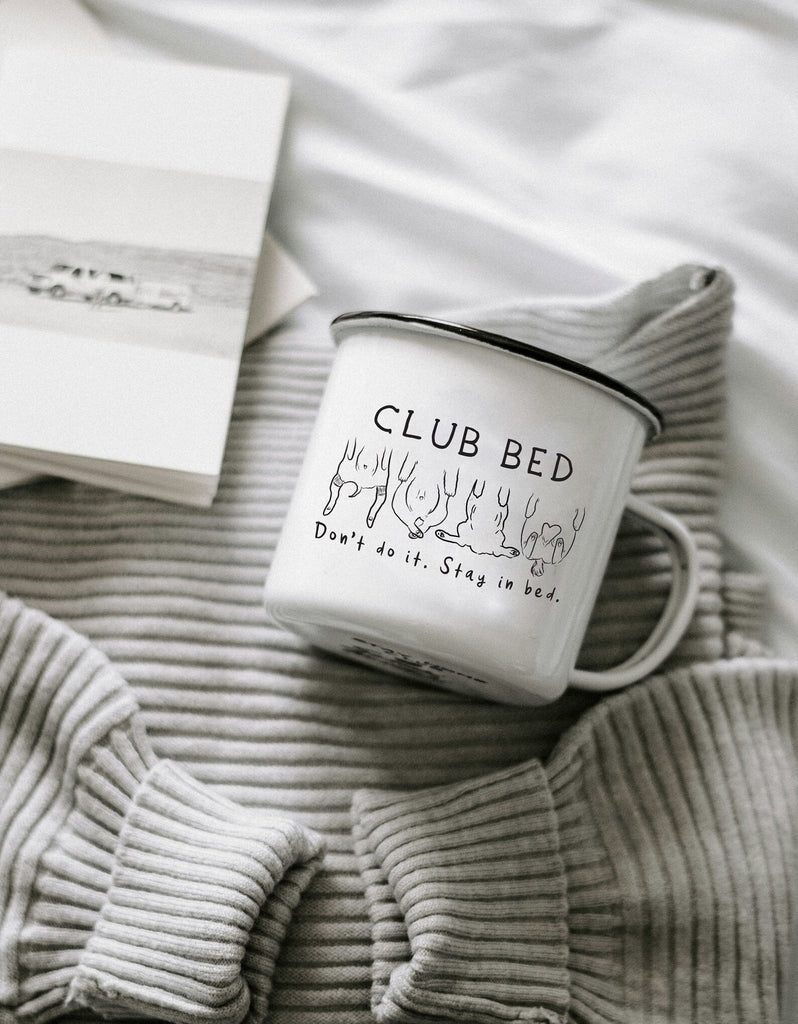 Club Bed: Don't Do It Stay In Bed Cute Dog Bellies Coffee Mug