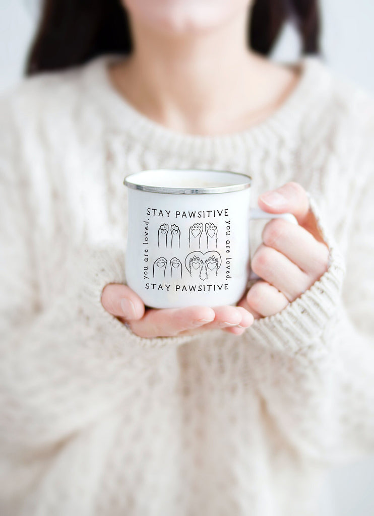 Stay Pawsitive You are Loved Coffee Mug