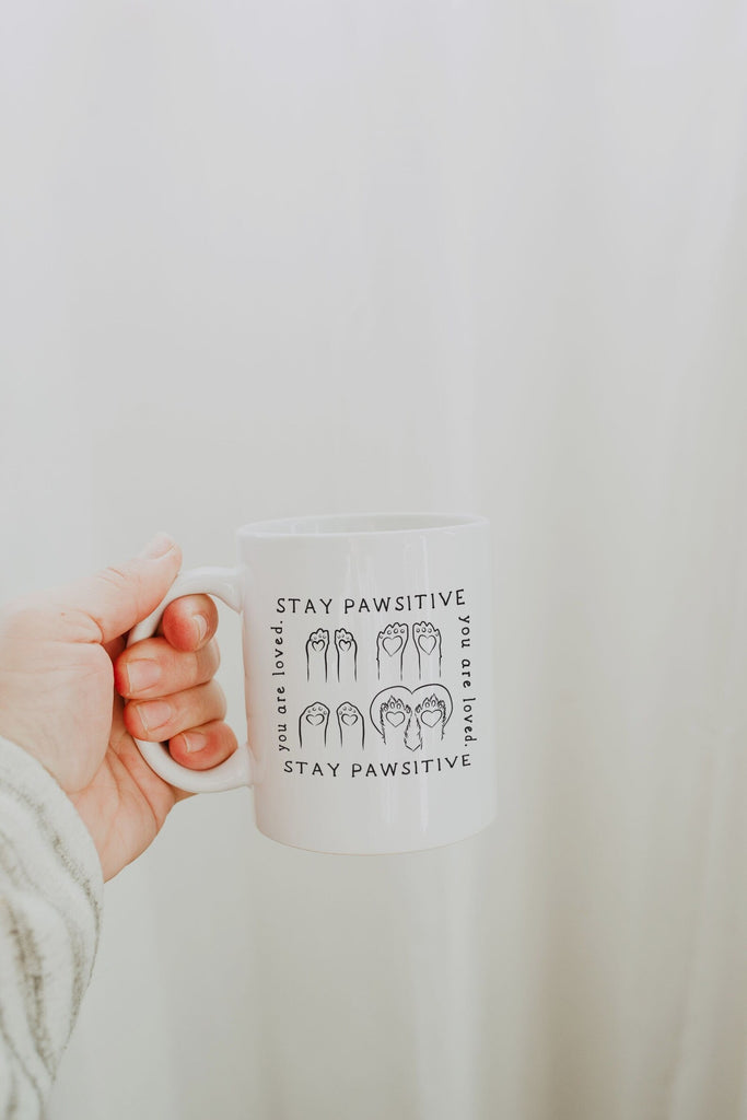 Stay Pawsitive You are Loved Coffee Mug