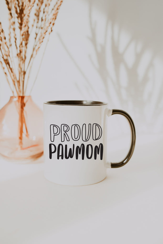 Proud Pawmom or Pawdad Mug Coffee Cup for Pet Parent