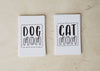 Dog Mom or Cat Mom Typography Wrap Wall Art