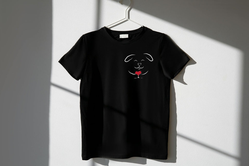 Cat or Dog with Heart Unisex T-Shirt