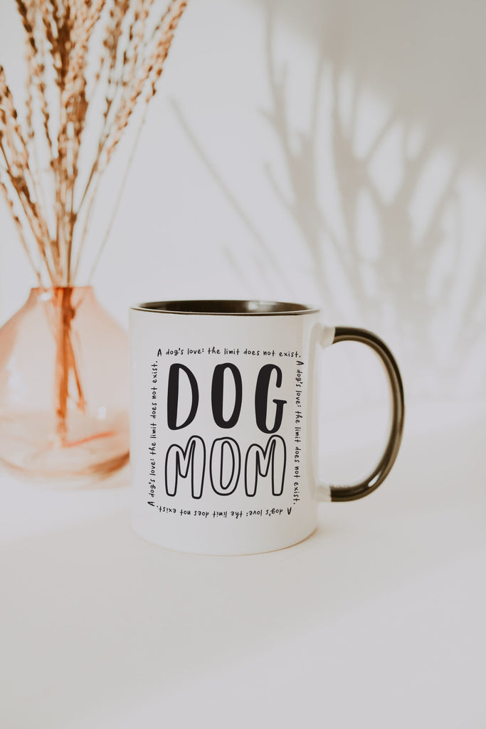 Dog Mom Typography Wrap Quote Coffee Mug