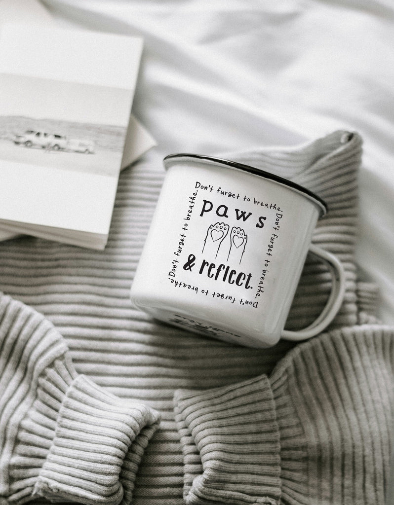 Paws & Reflect: Don't Forget to Breathe Self Care Comfort Coffee Mug