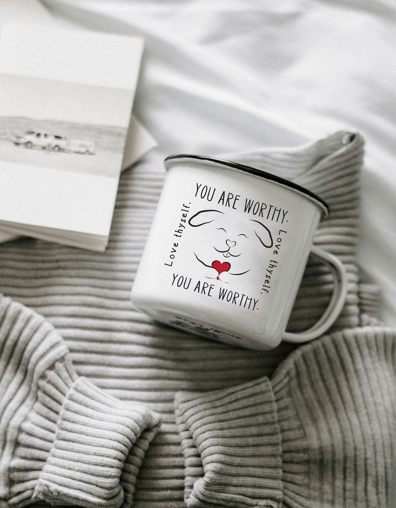 You are Worthy Love Thyself Comfort Dog or Cat Coffee Mug