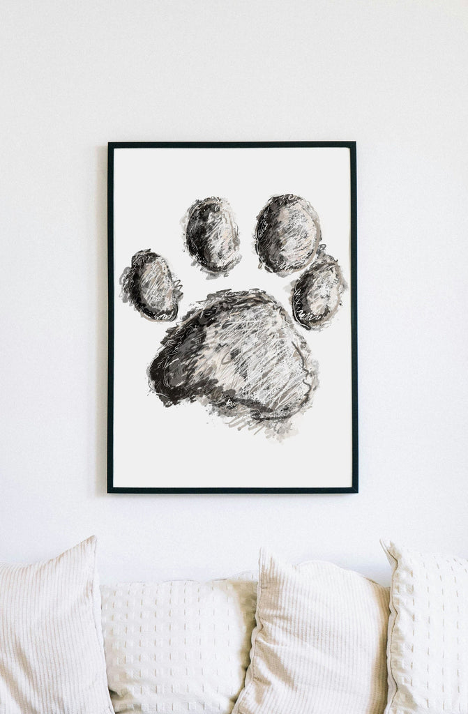 Custom Big Paw Art Print