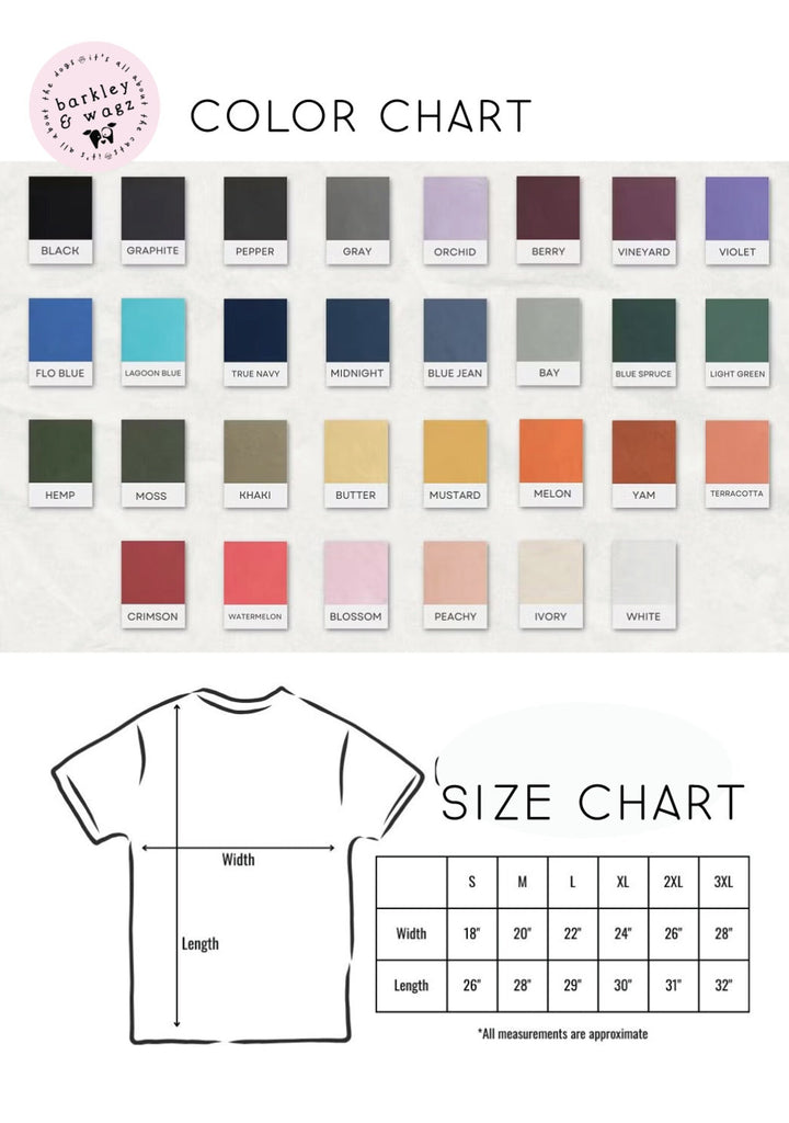 Color Chart - Comfort Colors