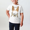 INFANT, TODDLER, or YOUTH Personalized Custom Pet Ears Youth T-Shirt with Two Stacked Pets