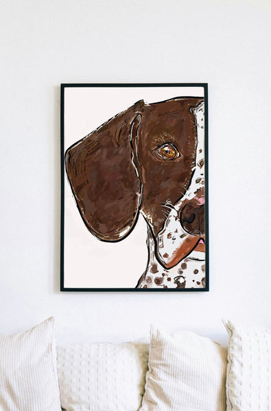 Personalized Pet Portrait Painting of Your Dog, Cat, or Other Pet with Date