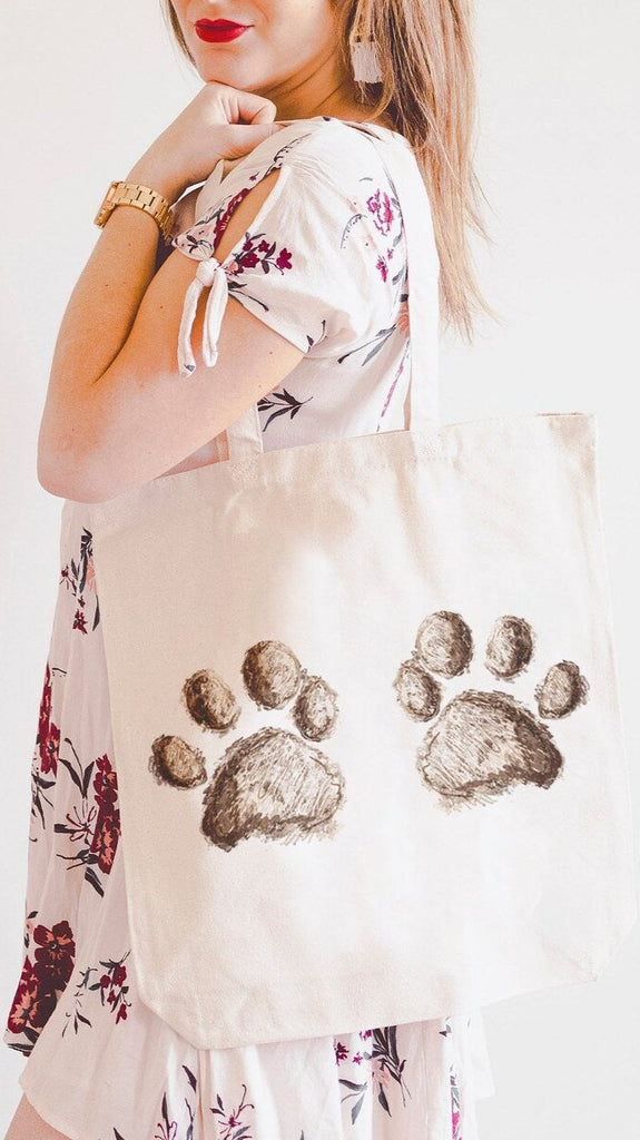 Custom Paw Print Impression Tote