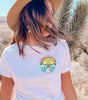 Bella + Canvas Rainbow Bridge Tee in White with Optional Pet Ears