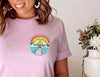 Bella + Canvas Rainbow Bridge Tee in Heather Prism Lilac with Optional Pet Ears