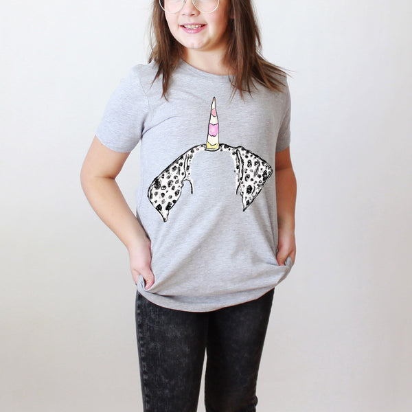 INFANT, TODDLER, or YOUTH Custom Full Color Pet Ears Tee with Dalmatian Ears