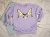 Custom Comfort Colors Full Color Dog or Cat Ears Personalized Sweatshirt in Lilac