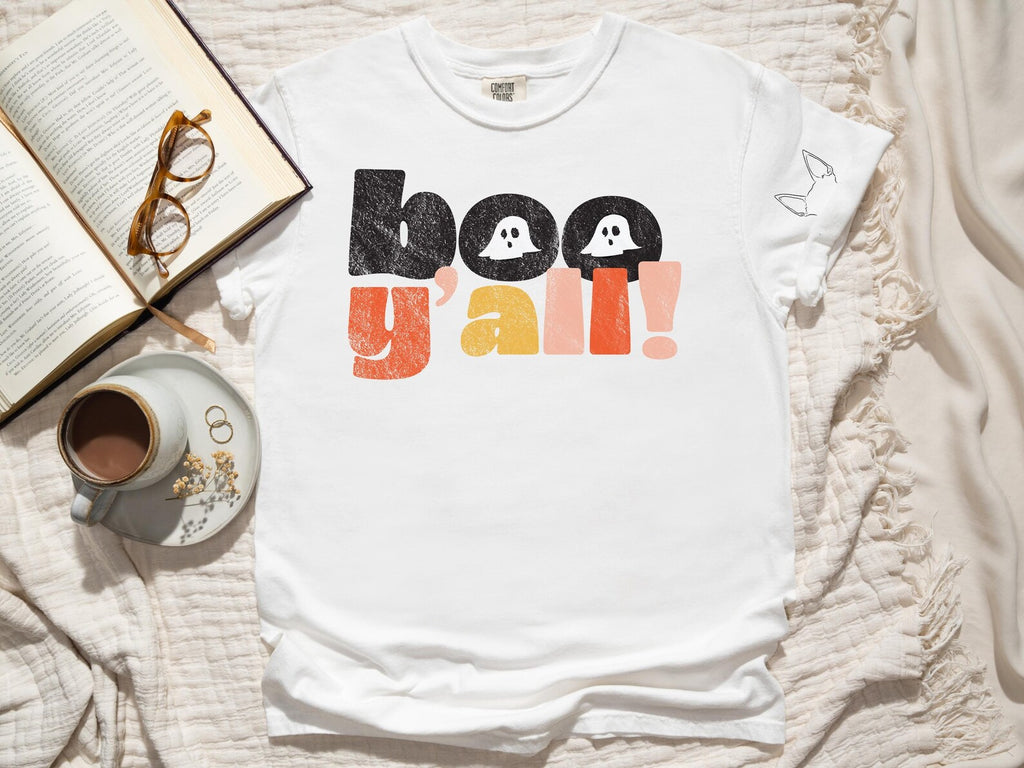 Boo Y'All or Boo-tilicious Unisex T-Shirt With Optional Custom Pet Ears