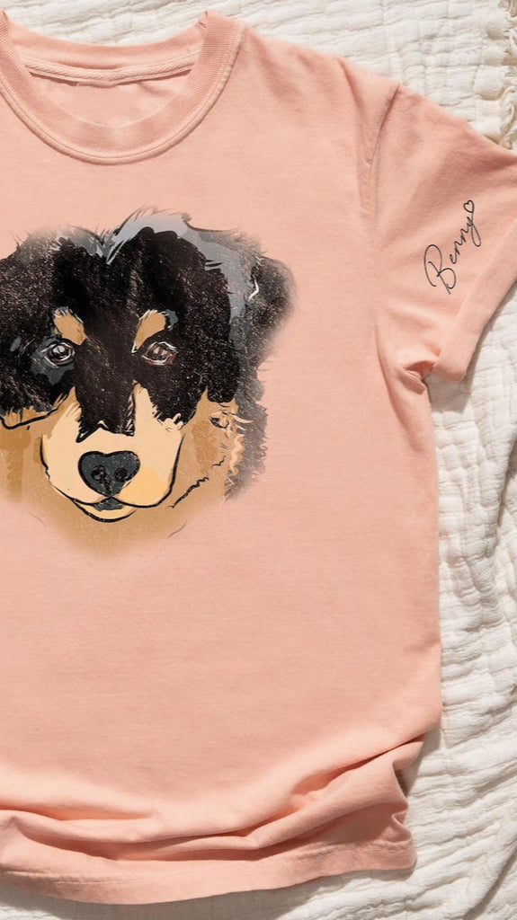 Now in Color! - Bella + Canvas Custom Full Face Unisex T-Shirt in Peach