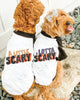 A Little Scary or A Lotta Scary Halloween Spooky Human Dog Matching Raglan Set