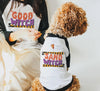 Good Witch Sandwitch Halloween Pun Human Dog Matching Raglan Set in Black and White