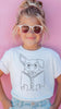 INFANT, TODDLER, or YOUTH Custom Full Face Pet Portrait with Book Tee in White