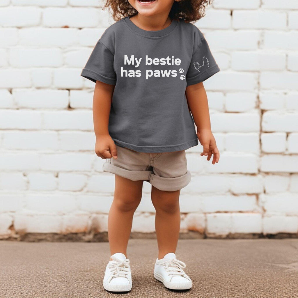 INFANT, TODDLER, or YOUTH Personalized Wording T-Shirt in Charcoal Gray