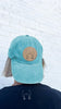 9 Colors! Custom Dog or Cat Other Pet's Sploot Outline Baseball Hat in Aqua