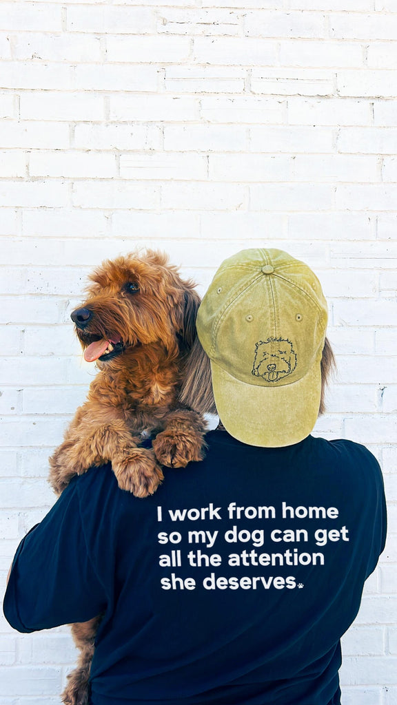 Custom Dog or Cat Parent Wording Unisex T-Shirt Stay at Home Pet Mom