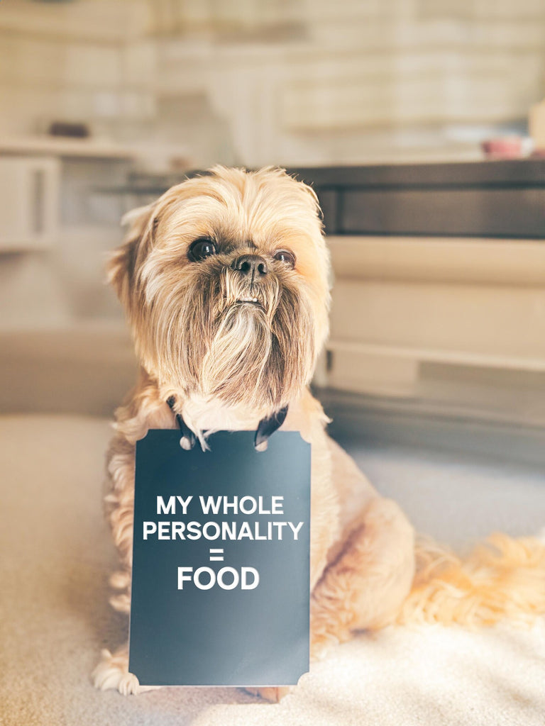 Personalized Custom Wording Sign - "My Whole Personality = Food"