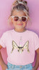 INFANT, TODDLER, or YOUTH Personalized Full Color Custom Pet Ears Unicorn Tee - Cat