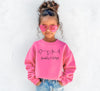 Pick a Style Toddler OR Youth Kid's Custom Dog, Cat, or Other Pet's Ears Sweatshirt in Hot Pink