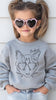 Pick a Style Toddler OR Youth Kid's Custom Pet Portrait with Glasses Sweatshirt with Cat