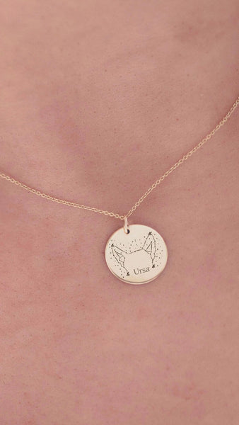 Custom Pet Constellation Necklace - Gold