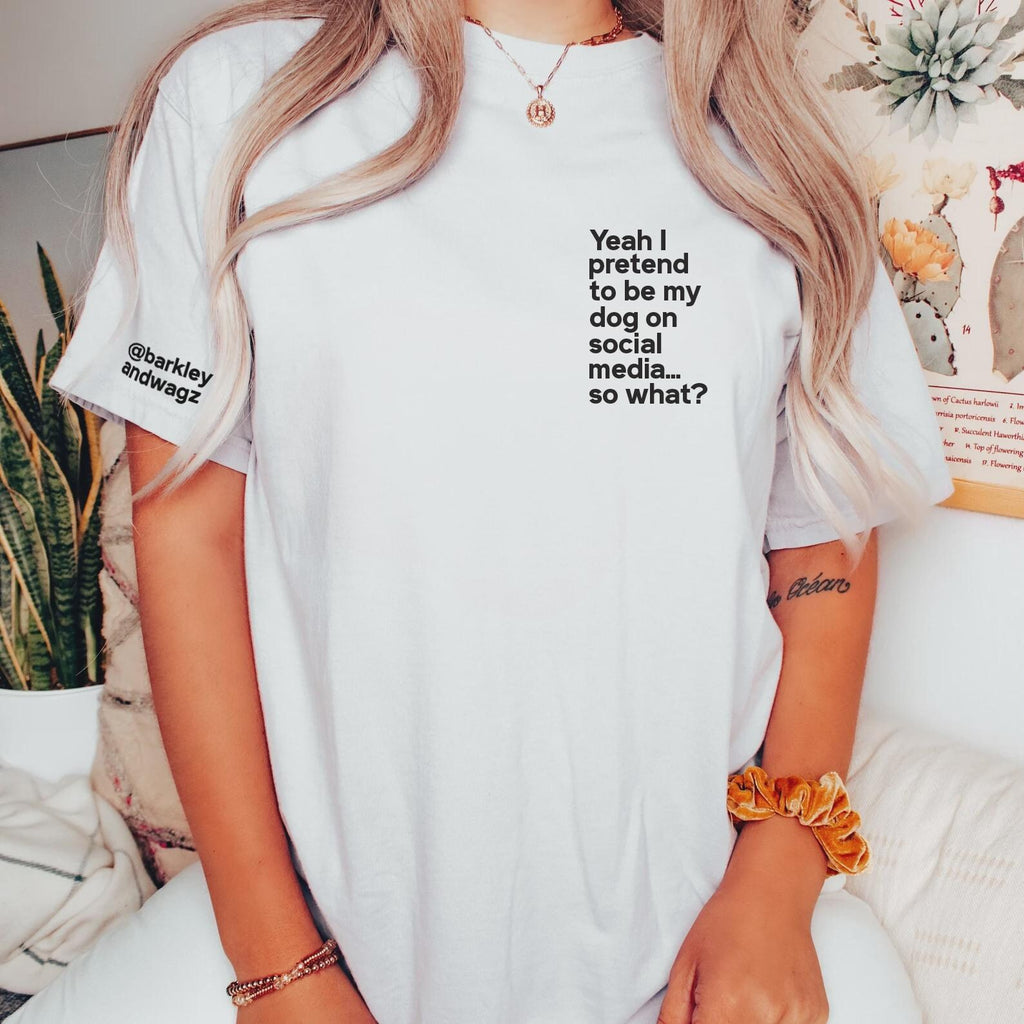 Custom Wording Unisex T-Shirt - White