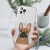 Custom Pet Portrait Phone Case - Shown with Frenchie