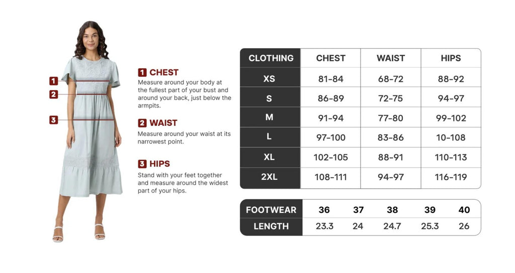 Size Chart for Barkley & Wagz Denim Jackets