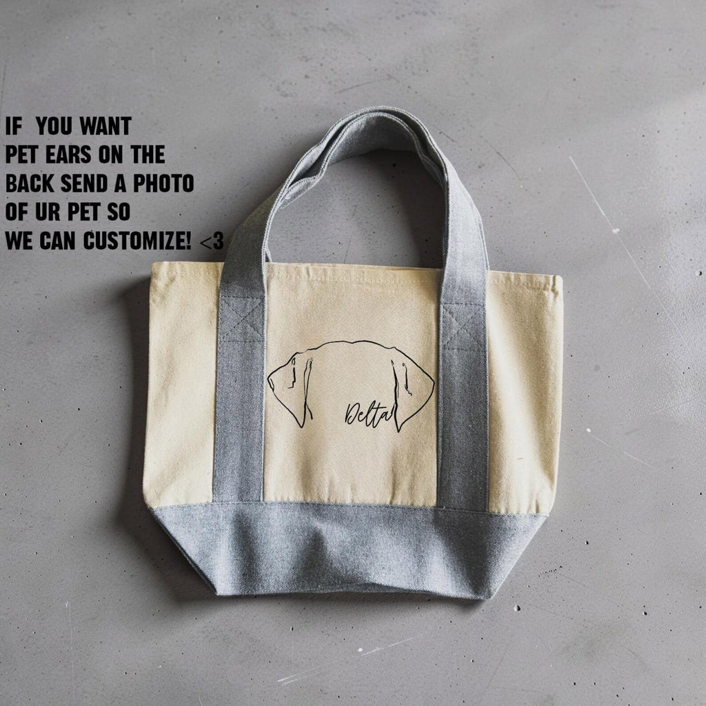 Custom Don't Forget Poop Bags Mini Bag Tote - Optional Custom Pet Ears