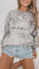 Custom Pet Ears on Comfort Colors Colorblast Sweatshirt - grey