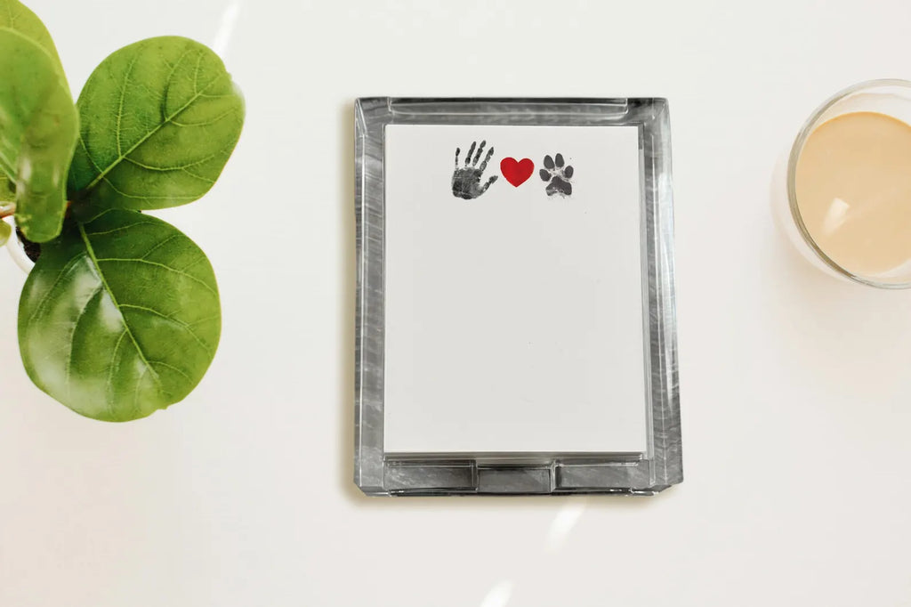 Custom Acrylic Notepad with Stationery Sheets for Pet Moms
