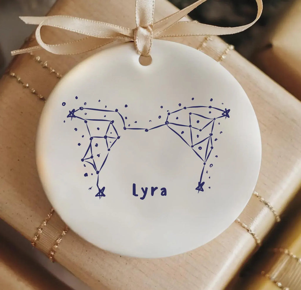 Custom Celestial Pet Ears Constellation Ornament - With Personalized Name