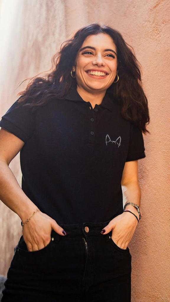 Barkley's Basics - The Custom Pet Ears Polo - Black