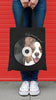Custom Pet Portrait My Favorite Record Vinyl Tote Bag - In Black
