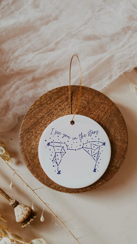 Custom I See You In The Stars Memorial Pet Constellation Ornament