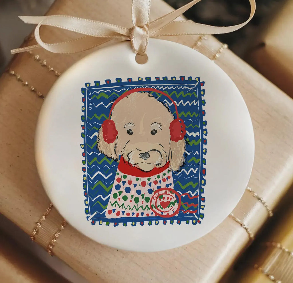 Shown with Goldendoodle Wearing Earmuffs