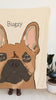 Custom Pet Portrait Blanket - Shown with Frenchie