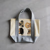 Custom Multiple Pet Portraits Mini Tote with Mastiff, Aussie, Goldie, and Cat