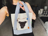 Custom Pet Portrait Mini Tote with Pitbull Design