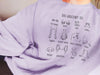 Dog Anatomy Comfort Colors Sweatshirt in Lilac Purple