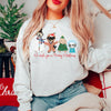 Custom Meowy Woofmas or Merry Woofmas (Customization Optional) Sweatshirt - Light Grey