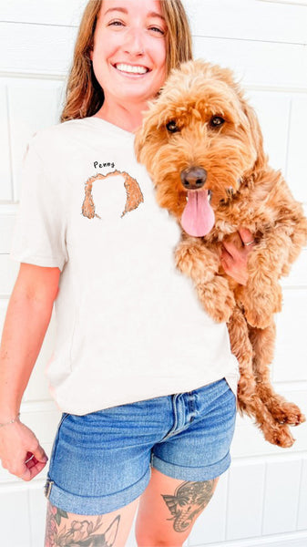 Now in Color! - Bella + Canvas Custom Pet Ears Unisex T-Shirt in White