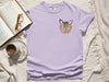 Now in Color! - Comfort Colors Personalized Full Face Pet Portrait Unisex T-Shirt in Lilac